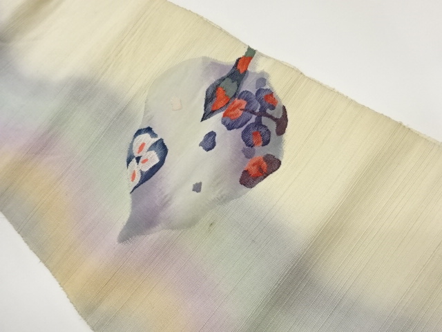 JAPANESE NAGOYA OBI / WOVEN WAVY STRIPE